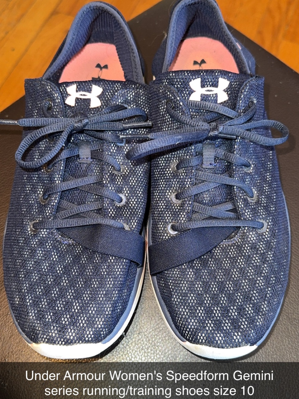 Under Armour Men’s Navy & Pink Lightweight Training Sneakers